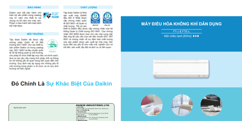 Catalogue may lanh daikin dong FT FTE 2013 Catalogue may lanh daikin dong FT FTE 2013