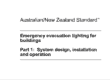 AS NZ standard Emergency evacuation lighting for buildings