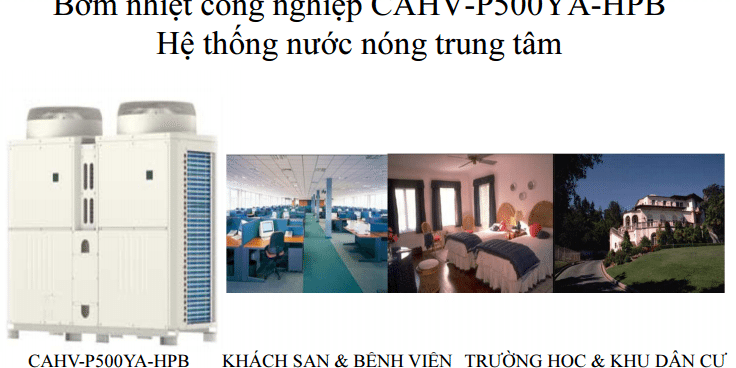 Bom nhiet CAHV-P500YA-HPB Mitsubishi
