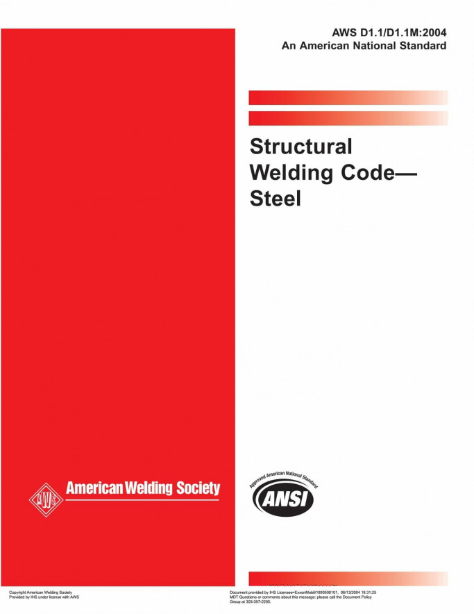 American Welding Society AWS D1.1 2004 American Welding Society AWS D1.1 2004