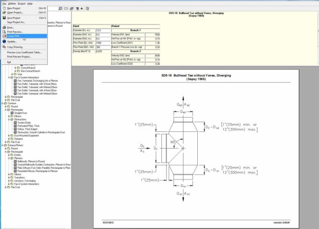 ASHRAE Duct Fitting Database