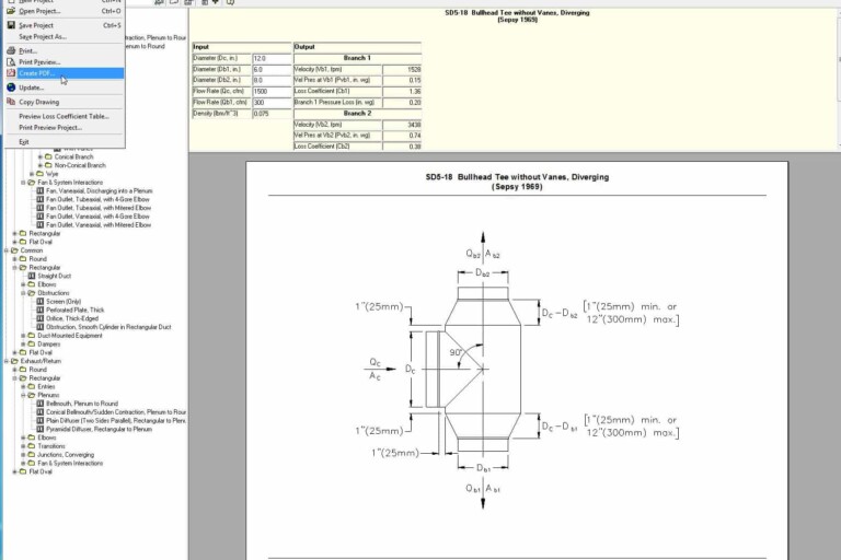 ASHRAE Duct Fitting Database