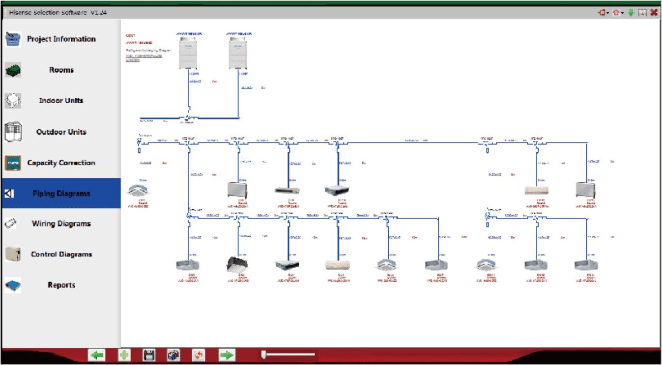 hisense vrf design software v4.0 phan mem tinh toan thiet ke - HVAC Việt Nam