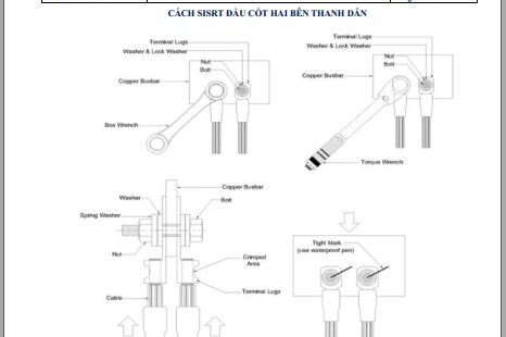 Hướng dẫn lắp đặt đấu nối cáp điện