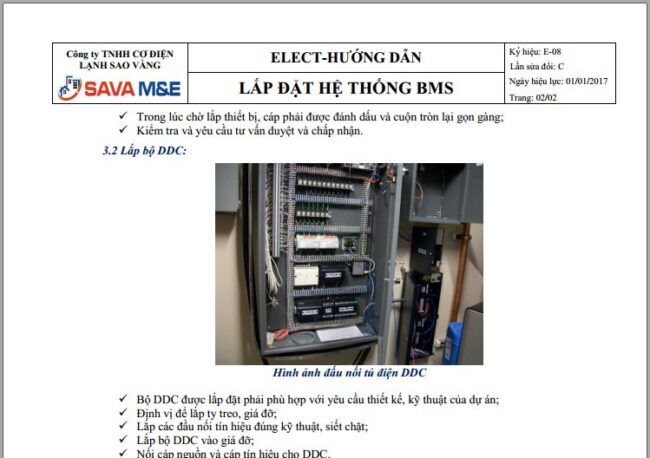 Hướng dẫn lắp đặt hệ thống BMS