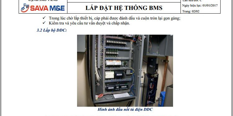 Hướng dẫn lắp đặt hệ thống BMS