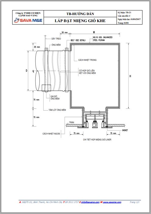 huong dan lap dat mieng gio khe - HVAC Việt Nam