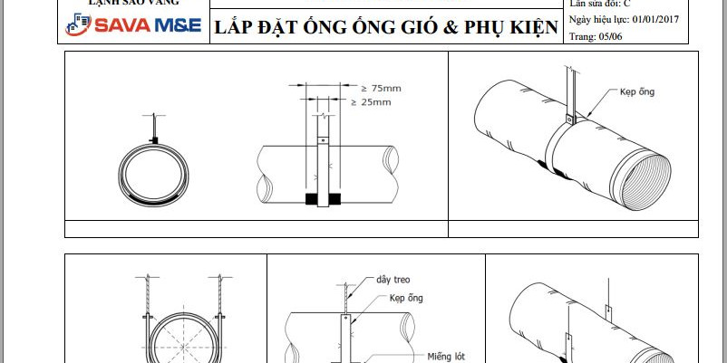 Hướng dẫn lắp đặt ống gió & phụ kiện
