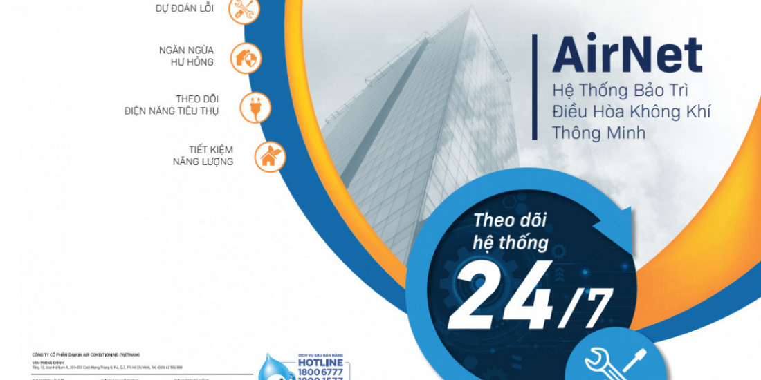 AirNet – Hệ Thống Bảo Trì Điều Hòa Daikin Thông Minh AirNet - Hệ Thống Bảo Trì Điều Hòa Daikin Thông Minh