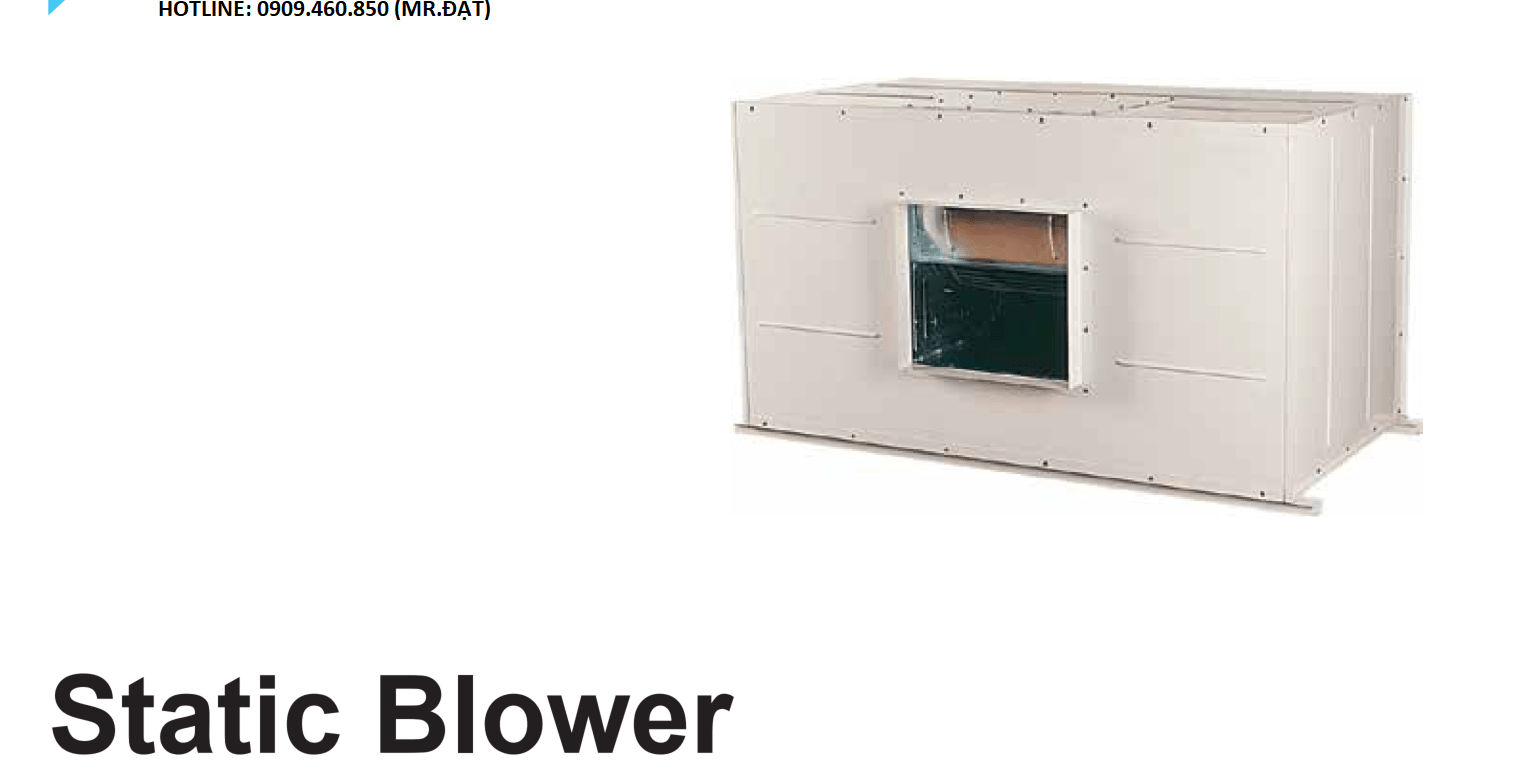 Máy Lạnh Static Blower thay thế Máy Lạnh Package Daikin từ 2020 Máy Lạnh Static Blower thay thế Máy Lạnh Package Daikin từ 2020