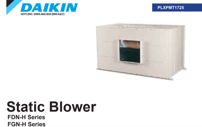 Máy Lạnh Static Blower thay thế Máy Lạnh Package Daikin từ 2020