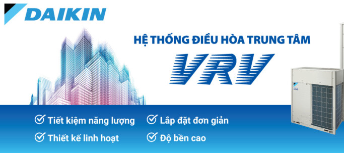 Có bao nhiêu dòng sản phẩm điều hòa trung tâm VRV của Daikin?