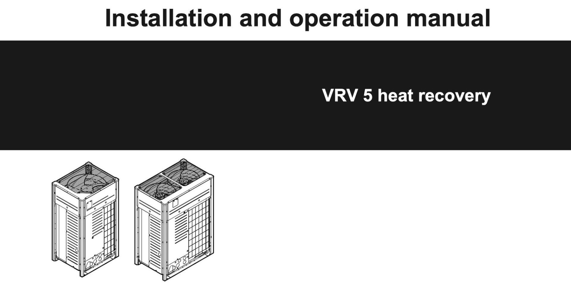 Daikin Vrv 5 Tai Lieu Huong Dan Lap Dat Va Van Hanh