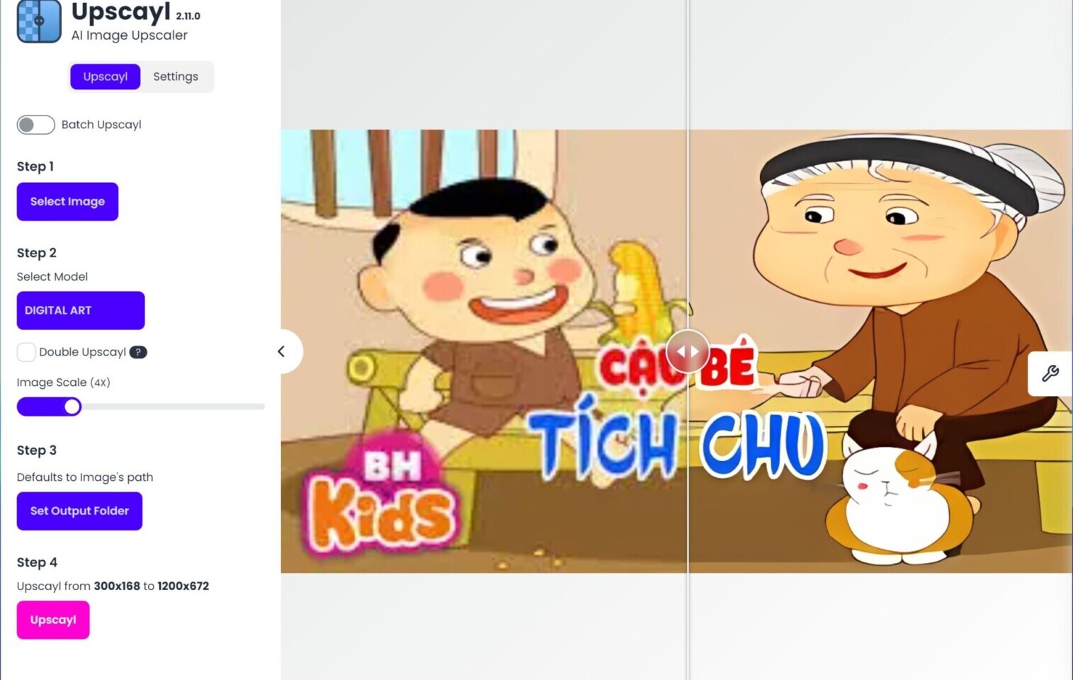 Upscayl – Phần mềm nâng cấp chất lượng ảnh bằng trí tuệ nhân tạo miễn phí Upscayl - Phần mềm nâng cấp chất lượng ảnh bằng trí tuệ nhân tạo miễn phí