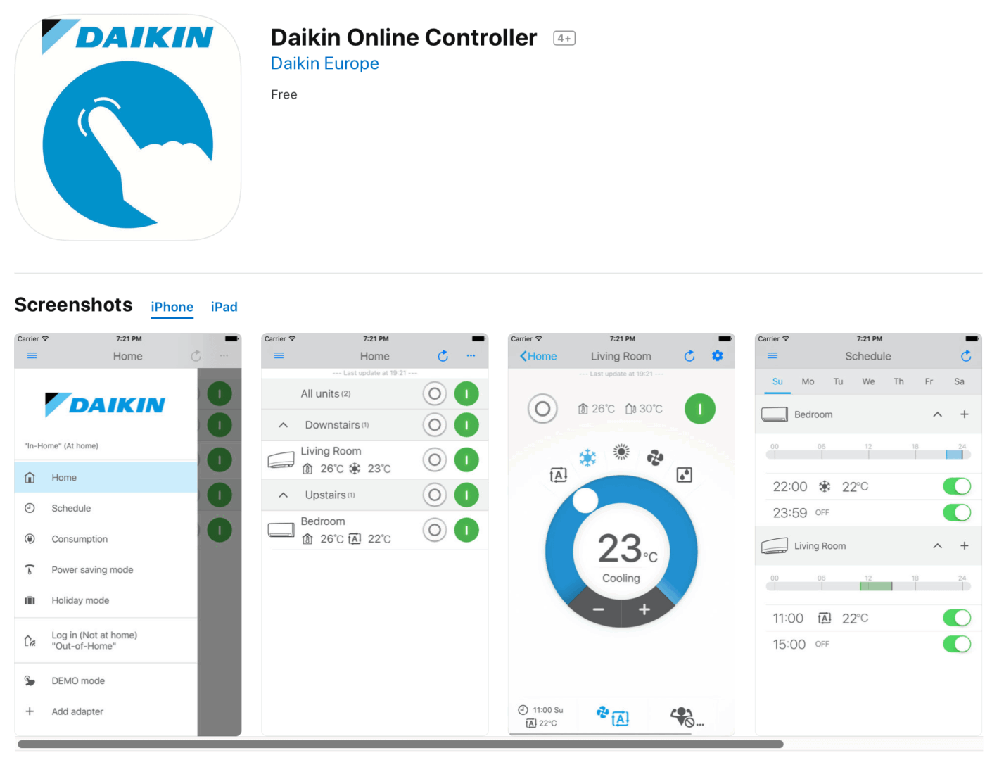Bộ điều khiển máy lạnh trung tâm Daikin bằng điện thoại