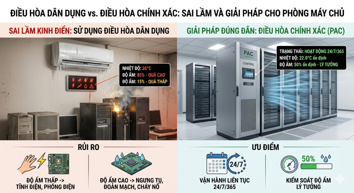 Thi Công Hệ Thống Điều Hòa Cho Phòng Server Và Sai Lầm Thường Gặp - HVAC Việt Nam hvacvn thi cong he thong dieu hoa cho phong server va sai lam thuong gap 4 - HVAC Việt Nam