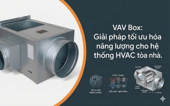 VAV Box: Giải pháp tối ưu hóa năng lượng cho hệ thống HVAC tòa nhà.